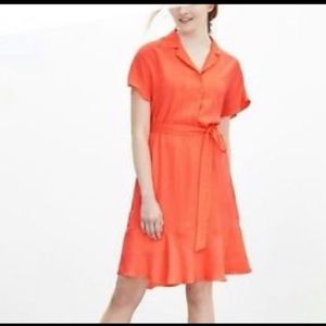 Banana Republic bright coral dress, size 0.
